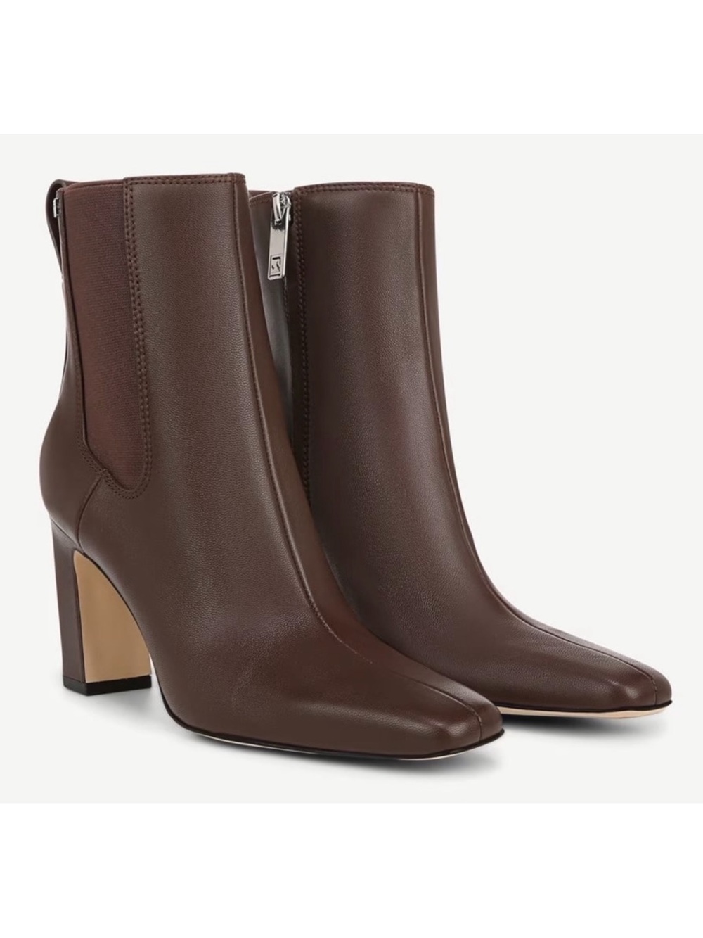 Franco Sarto Flexa Bliss Ankle Booties in Chocolate Brown - Size 8.5